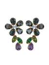Jennifer Behr Odelia Flower-drop Earrings In Multi