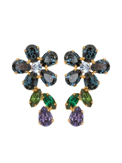 Jennifer Behr Odelia Flower-drop Earrings In Multi