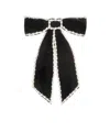 Jennifer Behr Lennox Bow Barrette In Black