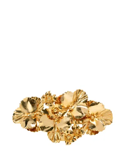 Jennifer Behr Panola Flower-petal Hair Accessory In Gold