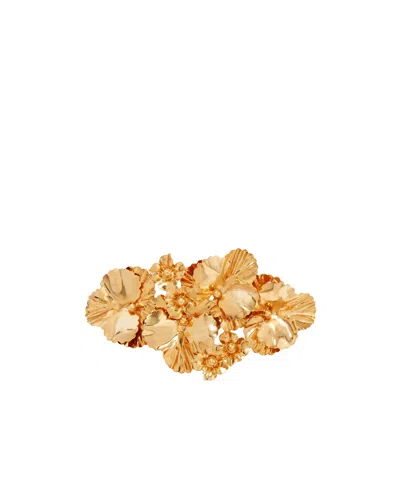 Jennifer Behr Panola Flower-petal Hair Accessory In Gold