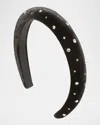 Jennifer Behr Paola Headband In Black