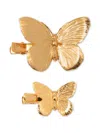 Jennifer Behr Papillon Barrette (set Of Two) In 金色