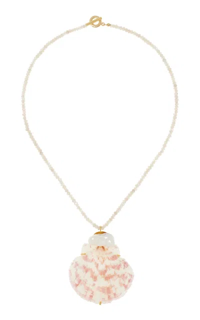 Jennifer Behr Paradis Shell Necklace In White