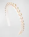 Jennifer Behr Perlina Pearly Headband In Pearl