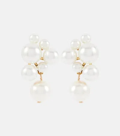 Jennifer Behr Perlita Faux Pearl Earrings In Gold