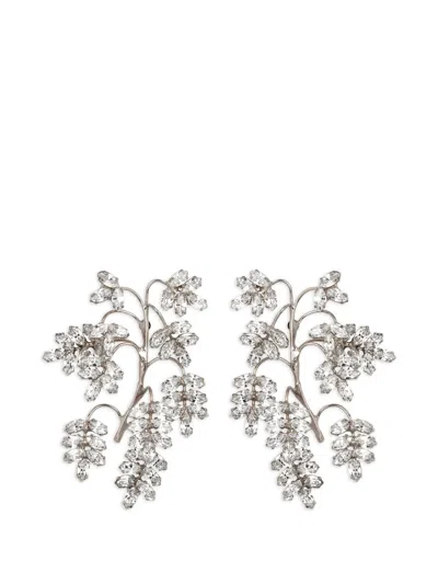Jennifer Behr Raquel Crystal Earrings In Silver