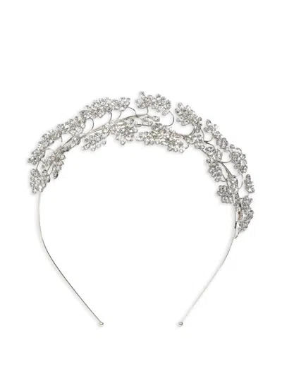 Jennifer Behr Raquel Crystal Tiara In Metallic
