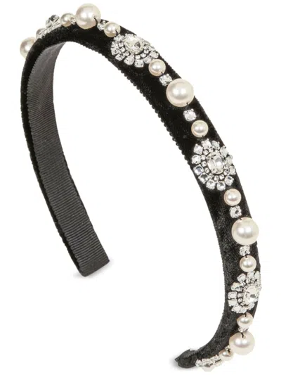 Jennifer Behr Renee Headband In Crystal Pearl