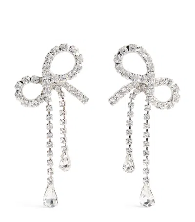JENNIFER BEHR RHODIUM-PLATED CRYSTAL MIRABELLE EARRINGS