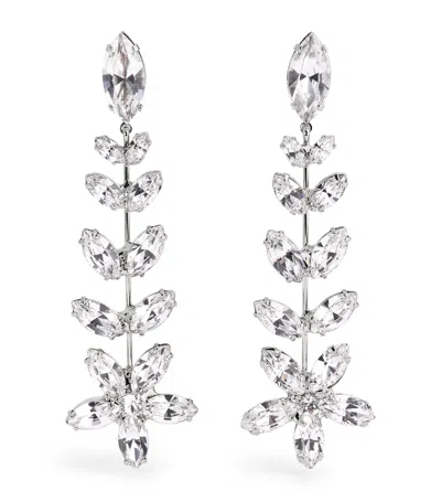 Jennifer Behr Rhodium-plated Crystal Vianca Earrings In Silver
