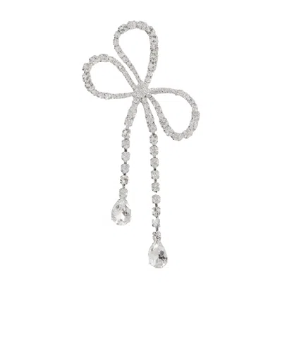 Jennifer Behr Rhodium-plated Crystal Brooch In White
