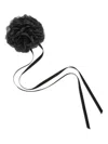 Jennifer Behr Rian Ribbon Necklace In Black