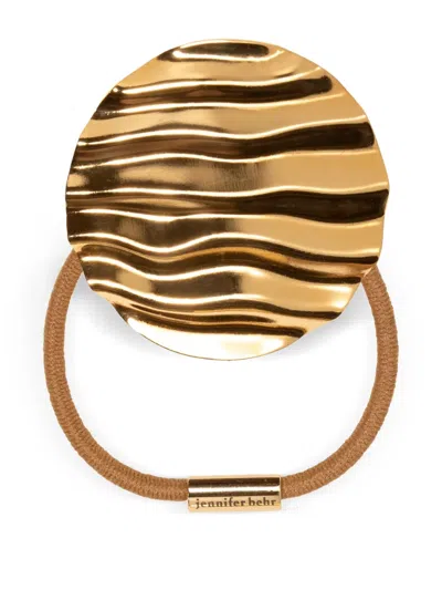 Jennifer Behr Rio Scrunchie In Gold