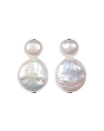 Jennifer Behr Rita Cultured Freshwater Pearl Drop Earrings In White
