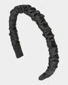 Jennifer Behr Rory Ruched Satin Headband