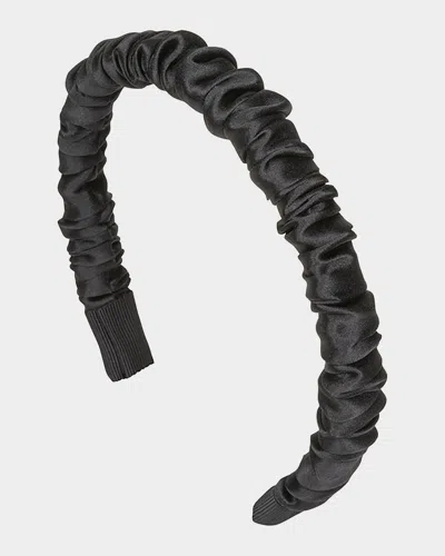 Jennifer Behr Rory Ruched Satin Headband