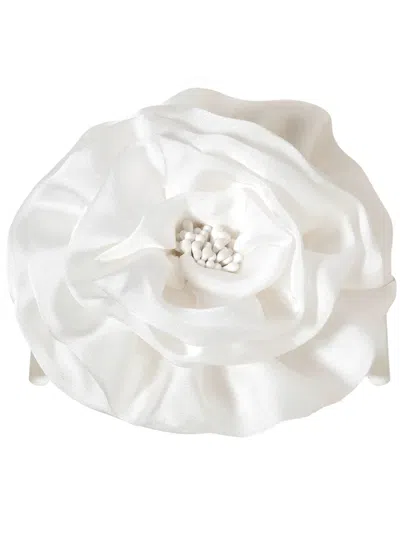 Jennifer Behr Rose Jaw Hair Clip In 白色