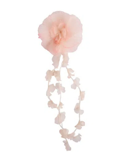 Pre-owned Jennifer Behr Rosette Hair Claw Clip In Pink