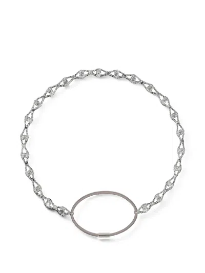 Jennifer Behr Rosita Crystal-embellished Headwrap In Metallic