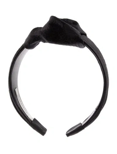 Pre-owned Jennifer Behr Ruffled Headband In Blue