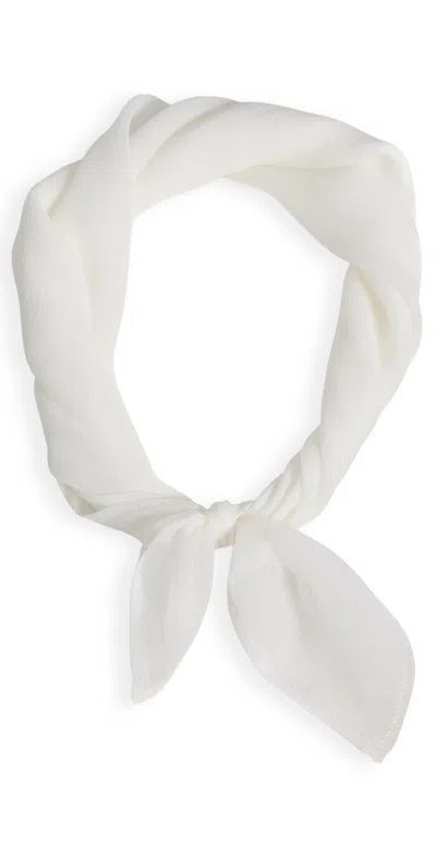 Jennifer Behr Sabrina Scarf Cream In White