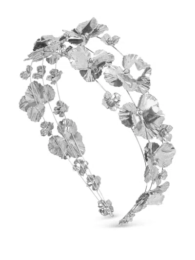Jennifer Behr Sariyah Headband In Silver