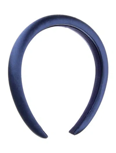 Pre-owned Jennifer Behr Satin Headband In Blue