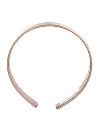 Pre-owned Jennifer Behr Satin Headband In Neutral