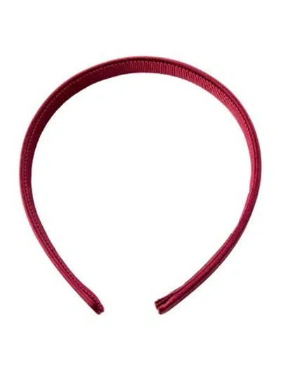 Pre-owned Jennifer Behr Satin Headband In Red
