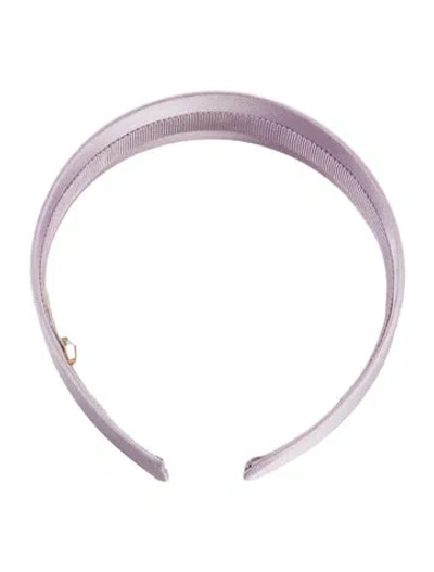 Pre-owned Jennifer Behr Satin Headband W/ Tags In Purple
