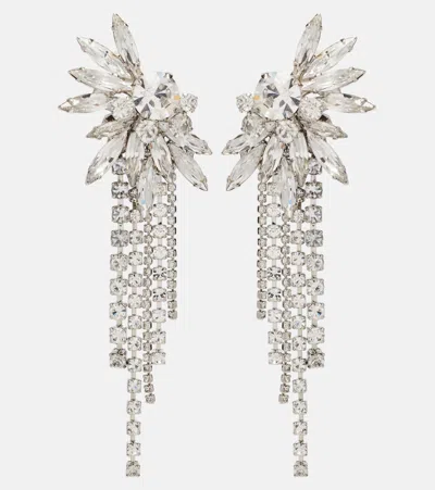 Jennifer Behr Shantalle Crystal-embellished Drop Earrings In Silver