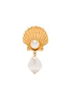 Jennifer Behr Shell-pearl Earrings In Gold