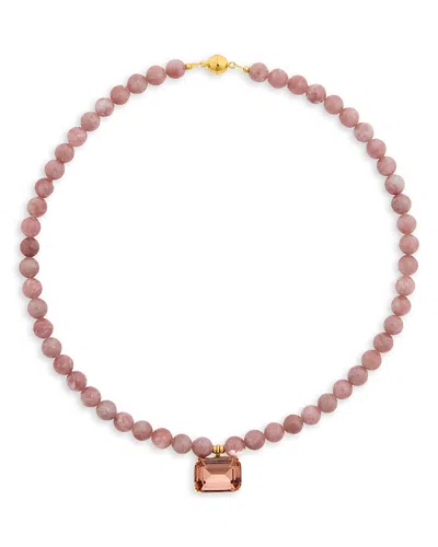 Jennifer Behr Sidonie Crystal Gemstone Beaded Pendant Necklace, 17.5 In Pink