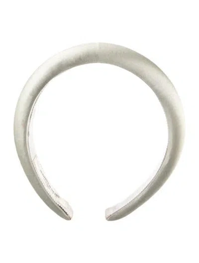 Pre-owned Jennifer Behr Smooth Satin Headband In Green