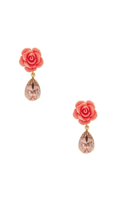 Jennifer Behr Sophie Earrings In Rose