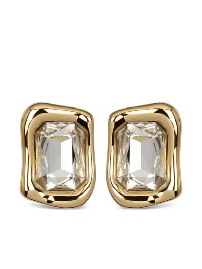 Jennifer Behr Square Caterina Earrings In Gold