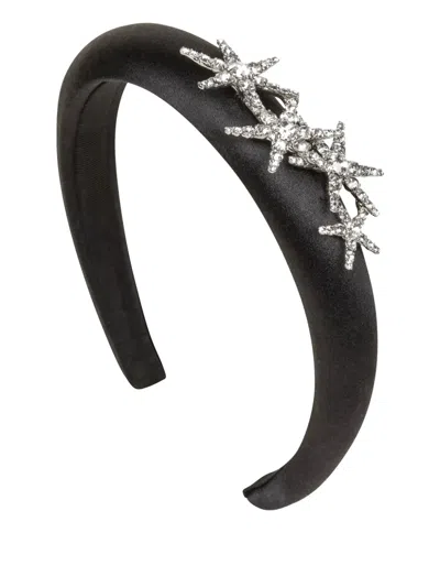 Jennifer Behr Star-embellished Vespera Headband In Black
