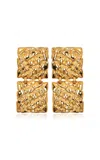 Jennifer Behr Tamera Textured Earrings In Gold