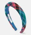 Jennifer Behr Tartan Jacquard Headband In Multicoloured