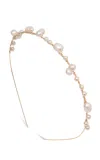 Jennifer Behr Tasha Pearl Headband In Gold