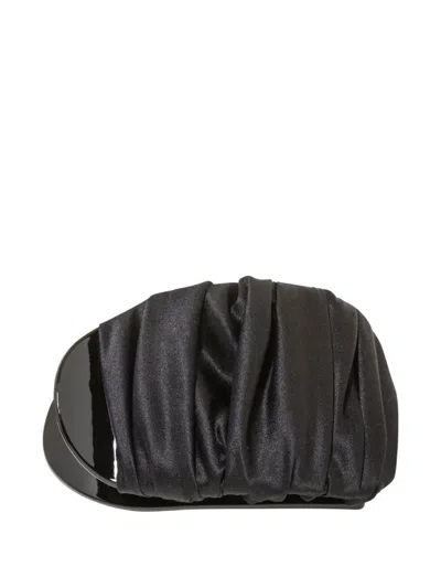 Jennifer Behr Tasha Pleated Clip In Black