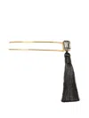 Jennifer Behr Tassel Francine Hair Clip In Gold