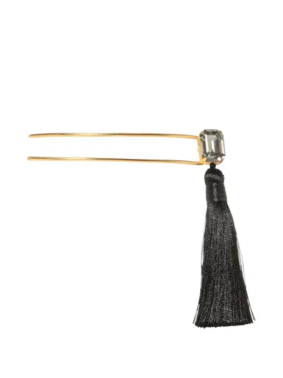 Jennifer Behr Tassel Francine Hair Clip In Gold