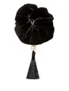 Jennifer Behr Tassel Velvet Isadora Pony Wrap In Black