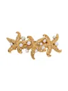 Jennifer Behr Thalassa Pearl Embellished Filigree Barrette In Gold