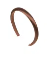 Jennifer Behr Tiana Silk Headband In Coffee Brown
