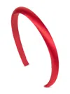 Jennifer Behr Tiana Satin Headband In Red