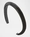 Jennifer Behr Tiana Velvet Headband In Black
