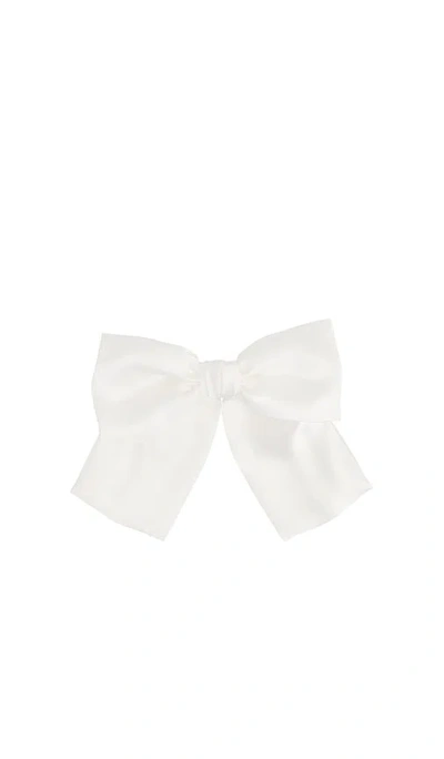 Jennifer Behr Tilly Bow Hair Clip In 奶油色